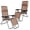 Brown, variant on Adjustable Chair Set of 2, Textilene Outdoor Folding Lounge Chair with Removable Pillow, Portable Lightweight Patio Recliners for Pool Yard Beach Lawn, Grey