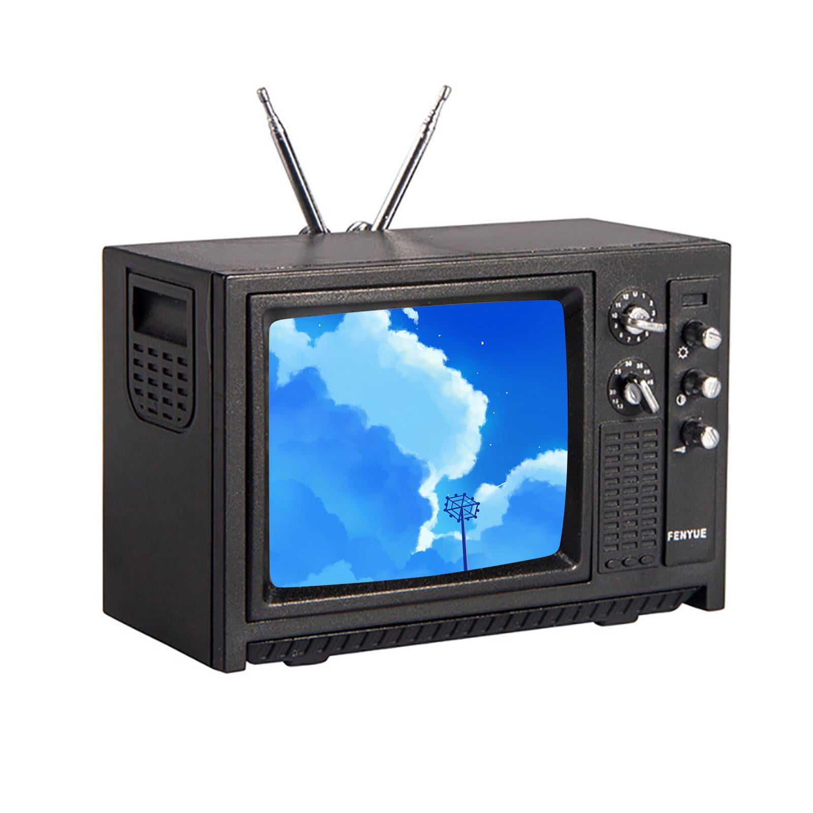 Mini Miniature Vintage TV Television Set NEW Furniture G4T7