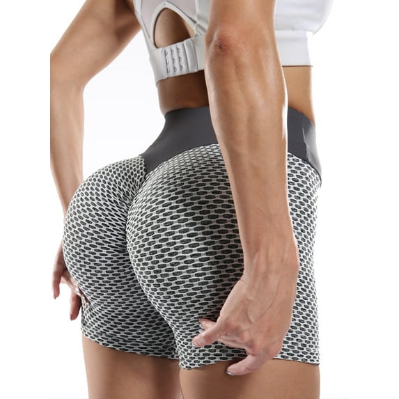 SHAPERIN Women's Tik Tok Anti Cellulite Shorts Booty Butt Lifting Scrunch Yoga Shorts Booty Sexy Workout Leggings