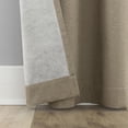 thumbnail image 5 of Sun Zero Prescott 2-pack Herringbone Magnetic Closure 100% Blackout Rod Pocket Curtain Panel Pair, 37"W x 63"L, Dark Beige, 5 of 8