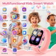 thumbnail image 2 of Eurhowing 1.83" Smart Watch for Kids 3-12, 30 Games, Habit Tracking, Music Player, Video, Alarm Clock, HD Touchscreen, Educational Toys Birthday Christmas Gifts for Boys Girls, Pink, 2 of 8