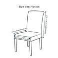 thumbnail image 2 of Velvet Dining Chair Slipcovers,2/4/6 Pcs Stretchy Super Fit Chair Protector Cover Removable Washable Anti-Dust Chair Covers for Dining Room Kitchen Banquet Wedding-2 Pcs-U, 2 of 5