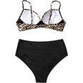 thumbnail image 5 of Trajes de baño de Dos Piezas Vevor para Mujer Con Top Push Up Sexy y Pantalones Cortos de baño Talle Alto Negro, 5 of 5