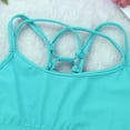 thumbnail image 5 of iEFiEL Girls Criss Cross Back Tank Bra Tops Crop Top for Ballet Dance Workout Mint Green 14, 5 of 7