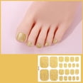 thumbnail image 1 of Waterproof Glitter Toe Nail Stickers 22pcs Summer Bling Bling Shiny Gradient Self Adhesive Foot, 1 of 8