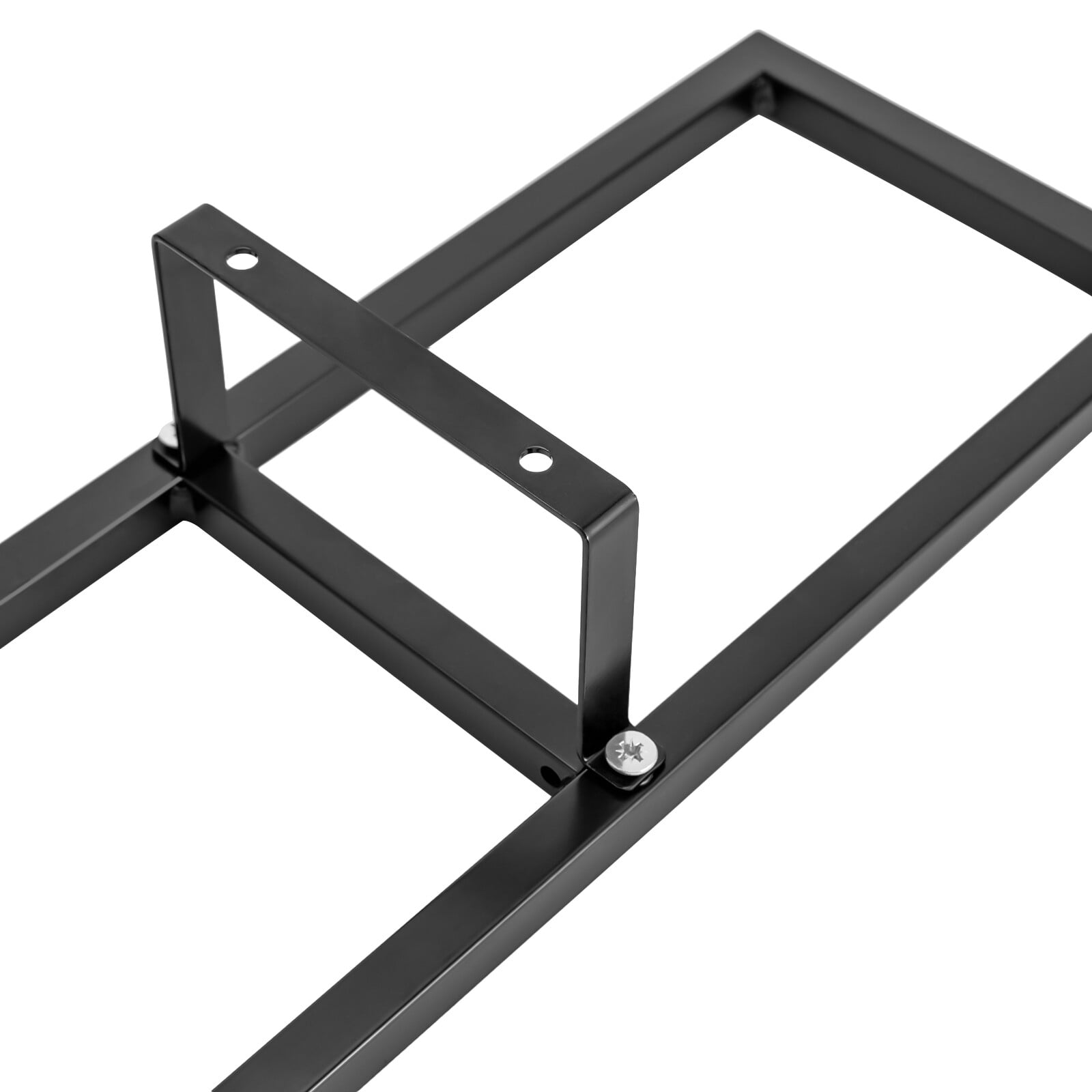 2x Floating Shelf Wall-Mounted CD DVD Rack Media Storage Rack Organizer Shelves Black 34.2*6.2