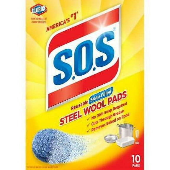 2Pc S.O.S. Scrubr Pad Sos 10 Ct