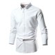 thumbnail image 1 of Camisa de manga larga de colores para hombre: talla grande, poliéster transpirable, diseño moderno para ocasiones informales y al aire libre., 1 of 4