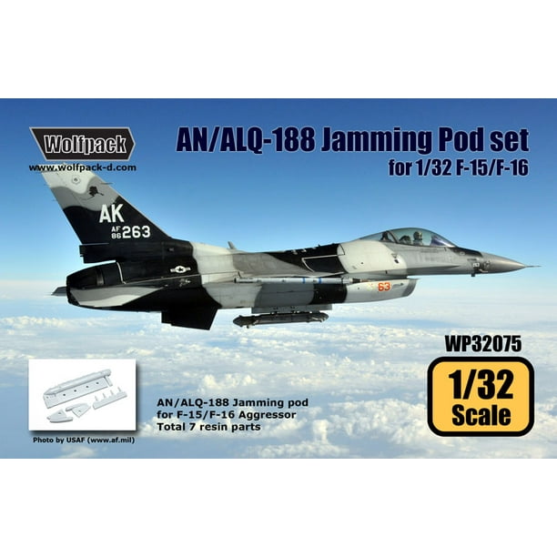 Wolfpack 1 32 An Alq 1 Jamming Pod Set For F 15 F 16 Aggressor Resin Wp375 Walmart Com