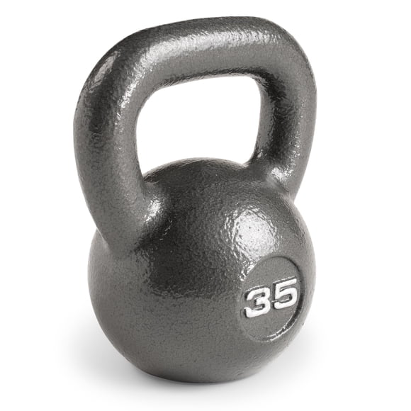 Kettlebell MARCY HKB-035 de 16 kg, negro, acabado hammertone