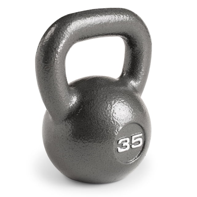 Kettlebell MARCY HKB-035 de 16 kg, negro, acabado hammertone