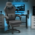 thumbnail image 3 of Hoffree Gaming Chair with Speakers Fabric Gamer Chair with footrest and massage Big and Tall Video Game Chair with Headrest and Lumbar Support for Adults, 3 of 11