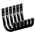 thumbnail image 4 of 6 ganchos de garaje de hierro resistente que ahorran espacio, prácticos y resistentes ganchos de pared para colgar cables, cestas, bicicletas y patio. Negro, 4 of 8