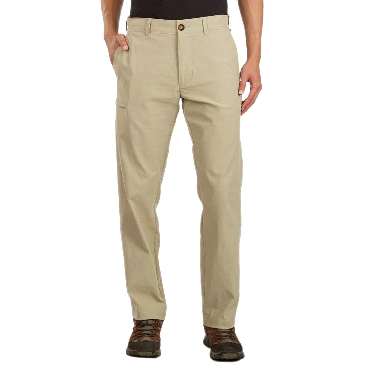 UB Tech Union Bay Men's Classic Fit Comfort Waist Chino Pants 42 x 32,  Desert
