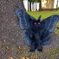thumbnail image 3 of Peluche Gothic Mothman Cryptid - Animal en Peluche Doux aux Yeux Rouges Brillants, Décoration Intérieure Unique pour les Amateurs de Cryptidés, Cadeau Parfait pour Lit, Commode Ou Étagère 1 Jouet en Peluche, 3 of 6