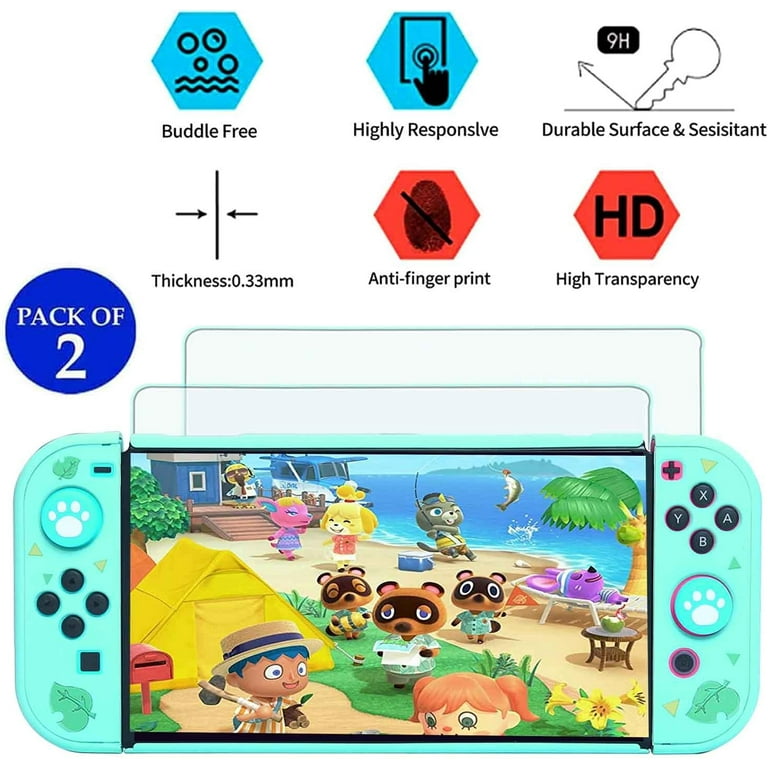 Accessories Bundle for Nintendo Switch Animal Crossing YOOWA Accessory Kit NS Animal Crossing Set with Carrying Case Protective Cover Screen
