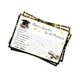 thumbnail image 4 of KLKCMS 16 Pieces Graduation Advice Cards for Friends College Graduation Decorations Black Gold, 4 of 9