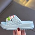 thumbnail image 4 of Pantuflas Honeeladyy en liquidación por menos de 10 $ para niñas y niños, lindas pantuflas de conejo, pantuflas de dibujos animados en 3D, antideslizantes, de suela gruesa y punta abierta, para, 4 of 4