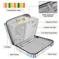 thumbnail image 4 of Haosy Accordion File Organizer Zipper Binder 500 Sheet 6-Tab Expanding File Folder Multi-Pocket 1.2 Inch 3 Ring Lovely Rabbit Rainbow Clouds Stars, 4 of 7