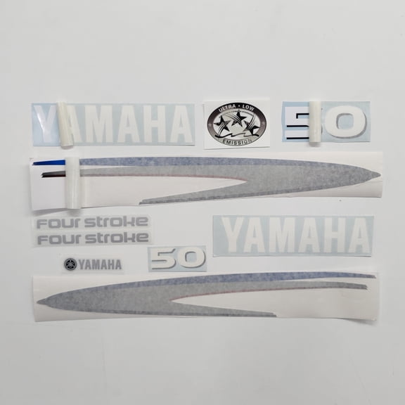 411 Decals Aftermarket Replacement for Yamaha 50 Four Stroke (2002-2006) Outboard Decal (Sticker) Set