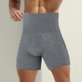 thumbnail image 2 of Blekii Men's High Waist Compression Underwear, Tummy Control Boxer Briefs for Sports, Warm Thermal Pants for Layering, Solid Color Comfort Trunks, Supportive Base Layer for Workouts, 2 of 10
