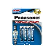 Angle View: Panasonic Platinum Power LR03XP4B - Battery 4 x AAA - alkaline