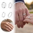 thumbnail image 2 of Classic Band Wedding Band, 1mm Stainless Steel Wedding Band Ring for Men Women, Waterproof Sizes 4-15, Comfort Bands, Mens Wedding Band Engagement Promise Ring, 2 of 7