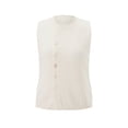 thumbnail image 2 of Gupgi Women's Knit Tank Tops Solid Color Sleeveless Round Neck Front Button Slim Sweater Vest, 2 of 9