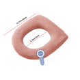 thumbnail image 2 of Szbaoan Universal Toilet Seat Cover Knitted Washable Cushion O Shape for All Seasons Household Bathroom Commode Soft Fleece Fabric Anti-Slip Elastic Design for Standard Elongated Toilet Seats, 2 of 6