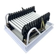 thumbnail image 5 of INTBUYING Hidden Telescopic Folding Ladder Black-White 10.5ft/13Steps Al-Mg Alloy 27.56x35.43in, 5 of 12
