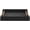 Black, variant on MODE HOME 2-Piece Black Woven Leather Ottoman Tray Set with Gold Handles, Rectangular Serving Tray for Coffee Table and Living Room