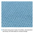 thumbnail image 4 of Microfibra Plato Secado Estera, 15.75 x 11.82 Platos Escurridor Esteras Cocina Mostrador Esteras Plato Secado Almohadilla para Encimera, Rápido Secado-Azul, 4 of 5