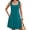 E1-Lake Blue, variant on Women's Summer Square Neck Sleeveless Dress with Pockets, Yellow Casual A-Line Mini Sundress, Beach Vacation Tank Dress, Size L