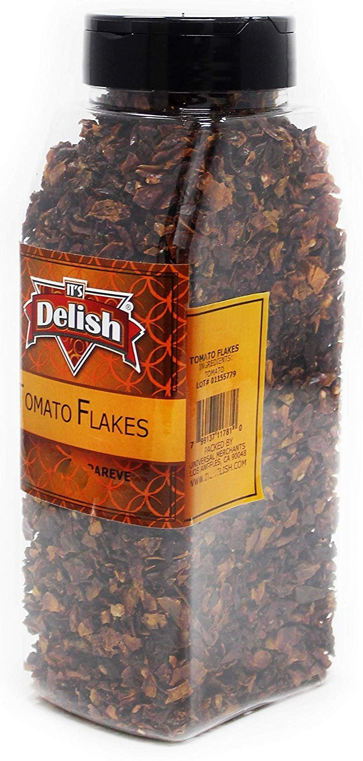 Dried Natural Tomato Flakes by Its Delish, Large Jar