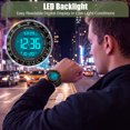 thumbnail image 3 of SKMEI Mens Digital Watch Waterproof Sports Military Watches Outdoor Chronograph Wrist Watches for Men with Dual Time/Alarm/LED Back Ligh, 3 of 9