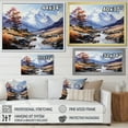 thumbnail image 4 of Designart "Mountains Majestic Peaks Painting I" Landscapes Floater Framed Canvas Wall Art, 4 of 7