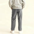 thumbnail image 6 of Boys Kids Corduroy Pants Elastic Waist Drawstring Baggy Sweatpants Loose Fit Wide Leg Palzzo Trousers Pockets Clothes, 6 of 7