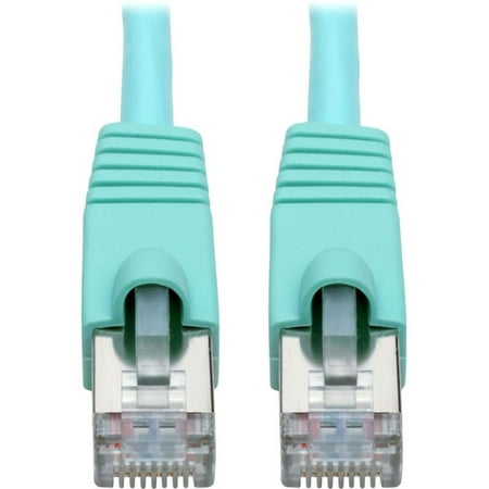 Tripp Lite N262-025-AQ Cat.6a STP Patch Network Cable - 25 ft Category 6a Network Cable for Network Device, Workstation, Switch, Hub, Patch Panel, Router, Modem, VoIP Device, Surveillance Camera,