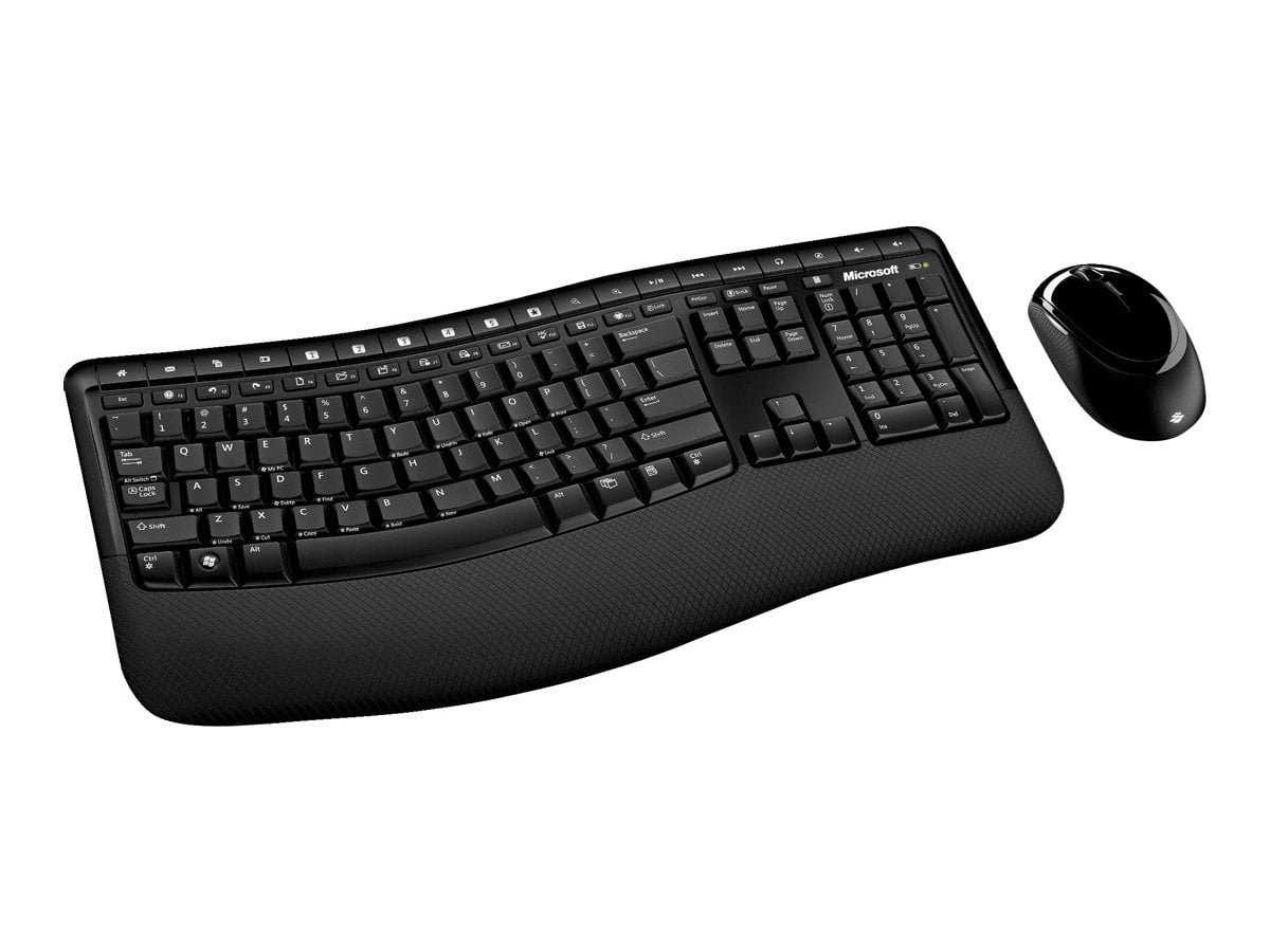 Microsoft Wireless Comfort Desktop 5000 Keyboard And Mouse Set 