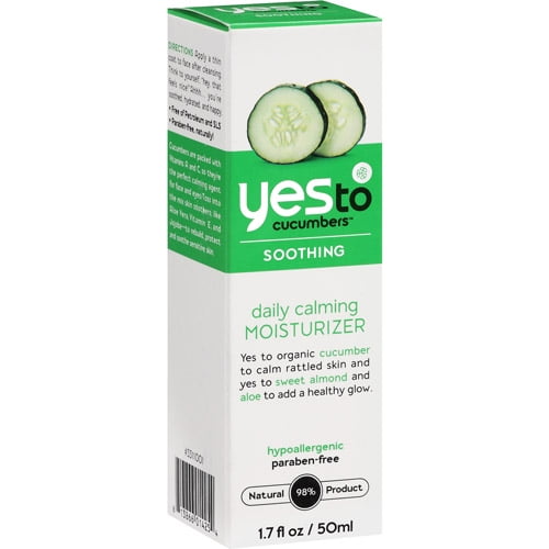 Yes To Cucumbers Soothing Daily Moisturizer Sensitive Skin 1.7 Fl Oz