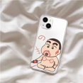 thumbnail image 3 of Crayon Shin-Chan iPhone15 funda de teléfono transparente, dibujos animados de Anime Kawaii, 11, 12, 13, 14pro Max Plus, prevención de caídas, regalos, 3 of 4