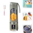 thumbnail image 1 of Digital Juicer Blender, Ltdreamof Digital Multimode Juicer Blender, Smart LED Display, Leak Proof Design, Rechargeable Portable Blenders, for Shakes, Smoothies,Fresh Juice (Green), 1 of 9