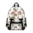 thumbnail image 1 of Tractor and Houses White Pattern Cute School Backpack Bag for School with Padded Back and Adjustable Shoulder Straps 15.25"x11.5"x5.25", 1 of 1