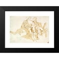 thumbnail image 2 of Giovanni Battista Tiepolo 24x18 Black Modern Framed Museum Art Print Titled - A Group of Punchinelli Seated (ca. 1760), 2 of 5
