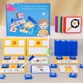 thumbnail image 2 of ICQOVD Letter Spelling Card Game Word Matching Learning Cards, 2 of 7