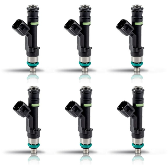 Set of 6 ISA Fuel Injectors for 2006-2009 Ford Fusion 2006 Lincoln Zephyr 2006-2009 Mercury Milan V6 3.0L Replacement For FJ996