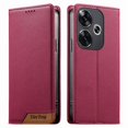 thumbnail image 1 of Funda Tipo Cartera de Cuero Sintético para XIAOMI POCO F6 Bloqueo RFID, con Ranuras para Tarjetas y Bolsillo para Efectivo, Cierre Magnético Fuerte Rojo, 1 of 4