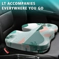 thumbnail image 4 of Premium Hawaiian Pattern Memory Foam Seat Cushion Ergonomic Chair Pad for Office Chair, Car, Airplane & Bleachers Sciatica, Tailbone Hip & Back Pain Relief - Chair Cushion for Long Office Workers., 4 of 5