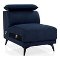 thumbnail image 5 of Furniture of America Borno Fabric Sectional with Armless Chair in Navy, 5 of 8