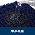 thumbnail image 4 of Buganda Dog Door Mats and Rugs, Washable Mat for Dog Paws, Absorbs Moisture and Dirt, Chenille Indoor Door Mats, 48x30, Navy Blue, 4 of 9
